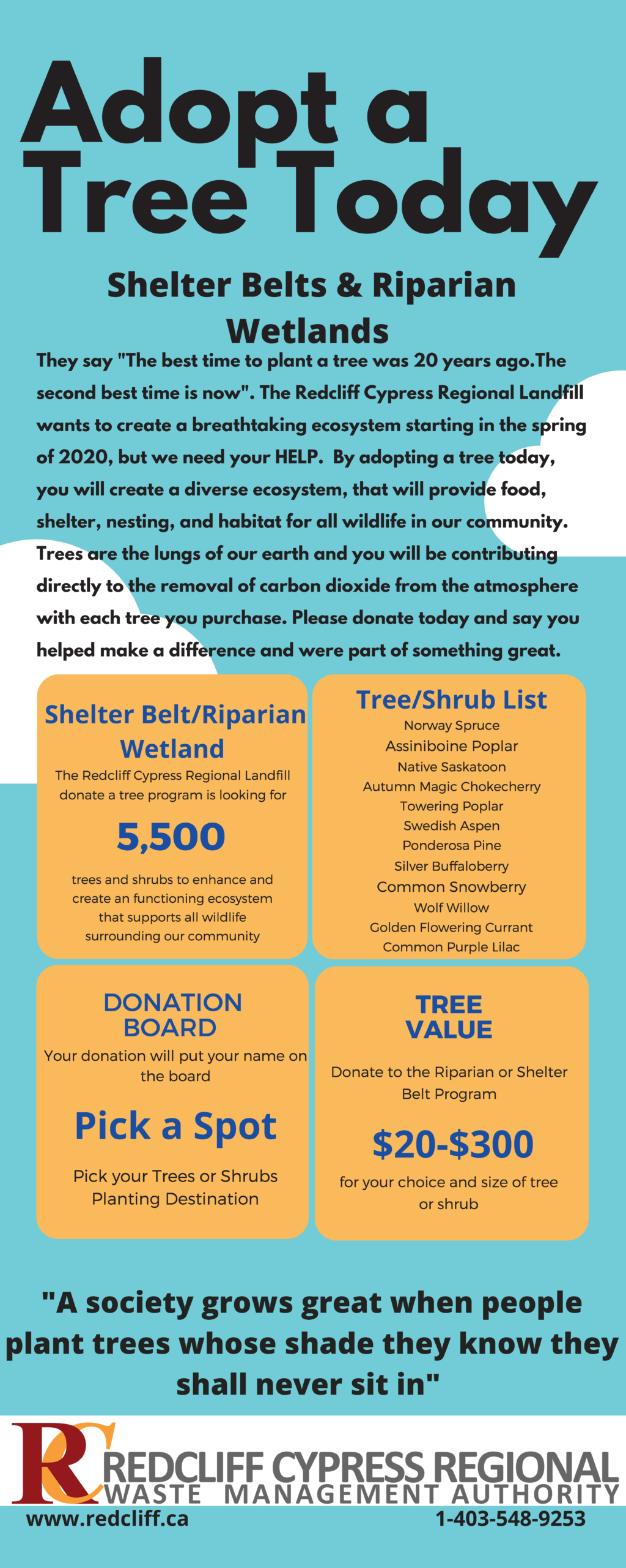 Adopt a Tree Today at the Landfill