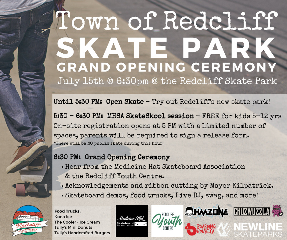 Redcliff Skatepark Grand Opening Ceremony